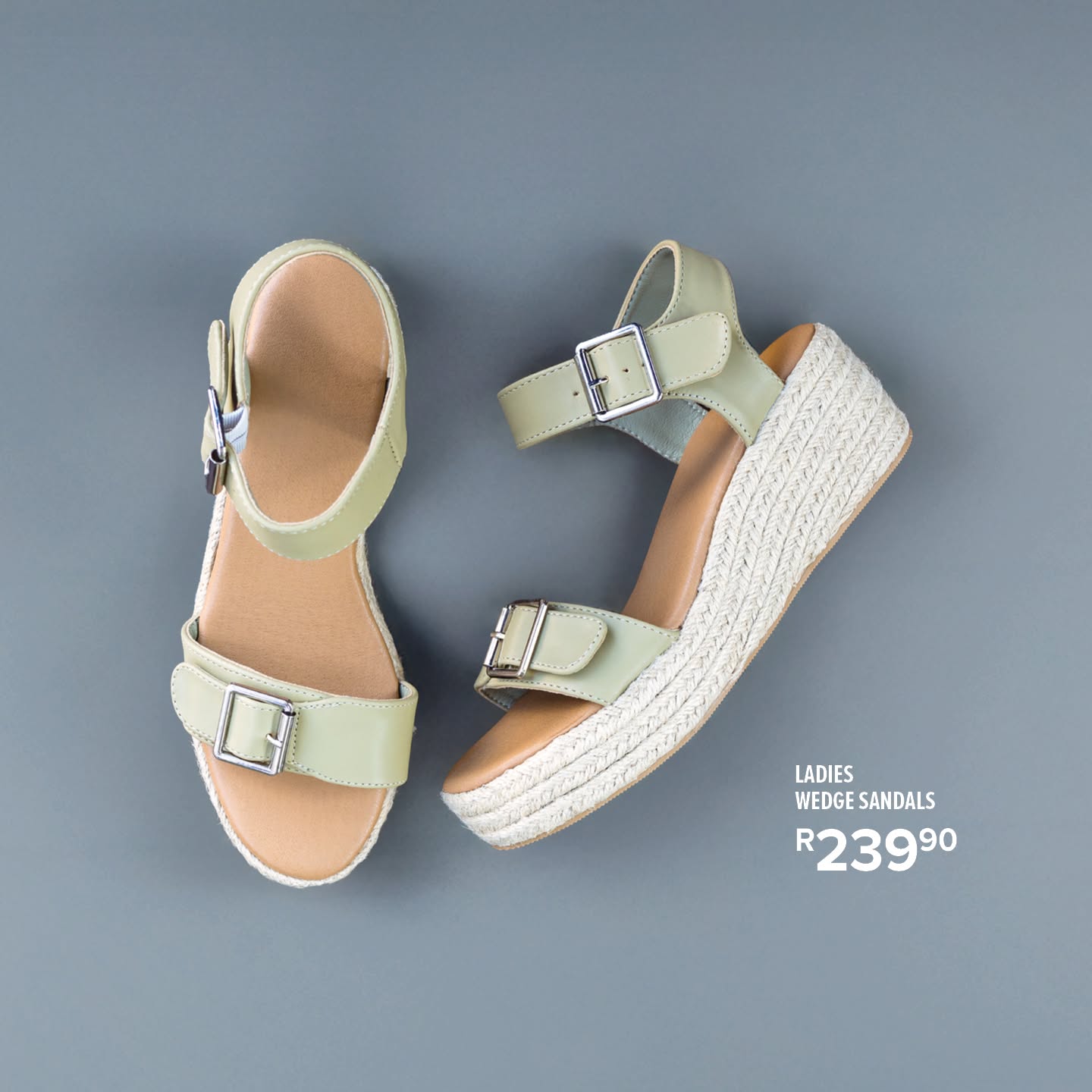 Ladies wedge sandals, R239.90